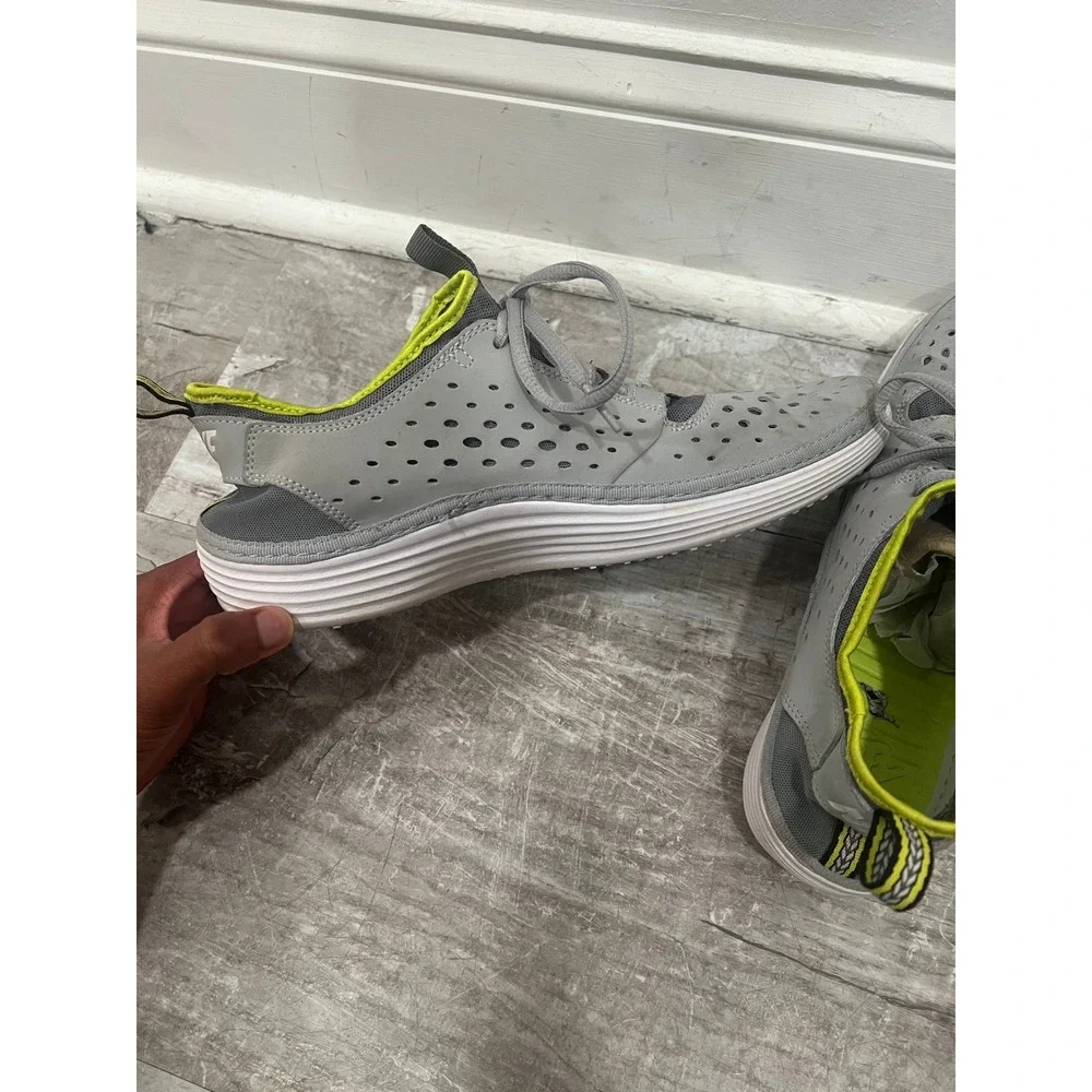 Nike Men's Shoes Solarsoft Costa Low Wolf Grey Venom Green Water Sneaker Size 10